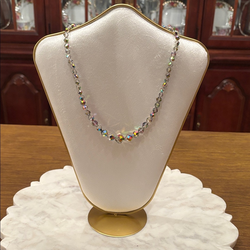Vintage Multicolor Crystal Necklace